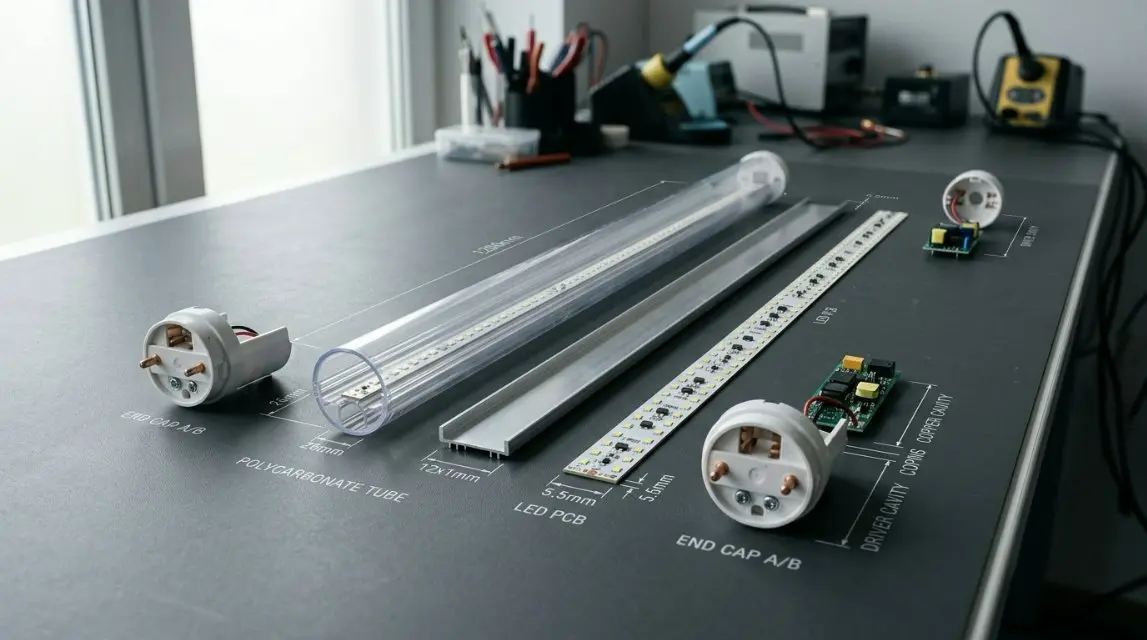 LED T8 플라스틱 튜브 하우징에 대한 2026년 최고의 가이드: 미국 UL/ETL 표준 탐색 및 친환경 폴리카보네이트 혁신